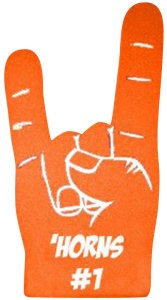 Promotional Foam Hands: 17 inch Hook Em Foam Hands